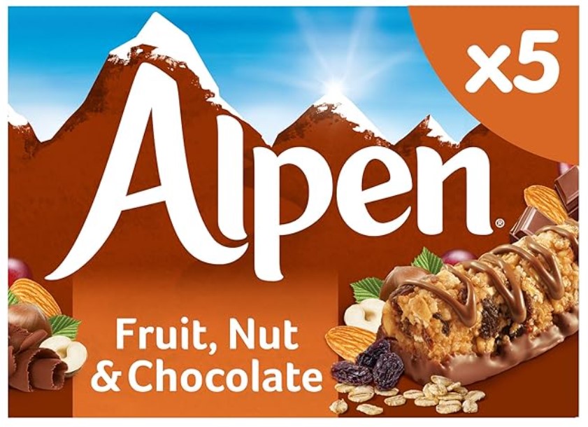 Alpen Fruit Nut & Chocolate 5 Bars 145g