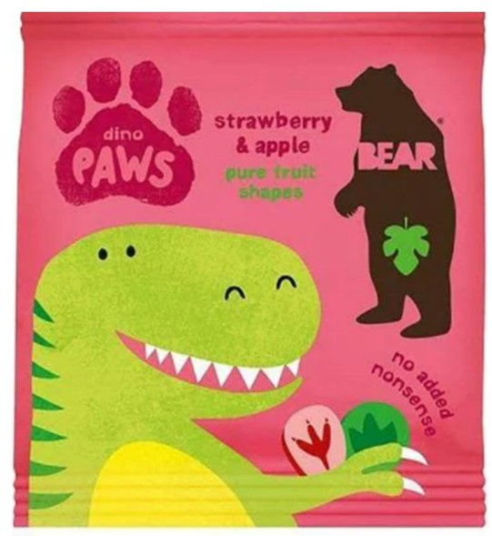 Bear Paws Strawberry & Apple 20g