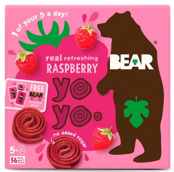 Bear Raspberry Yo Yo 5 Pack 100g