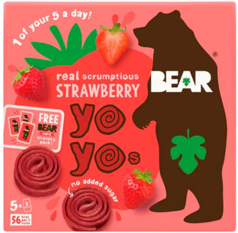Bear Strawberry Yo Yo 5 x 20g