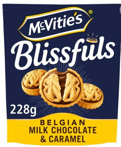 McVitie's Blissfuls Belgian Milk Chocolate & Caramel 228g