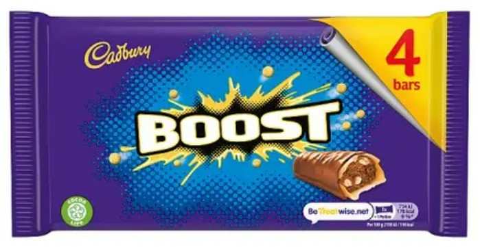 Cadbury Boost 4 Pack 126G