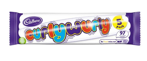 Cadbury Curly Wurly 5 Bars 107.5g