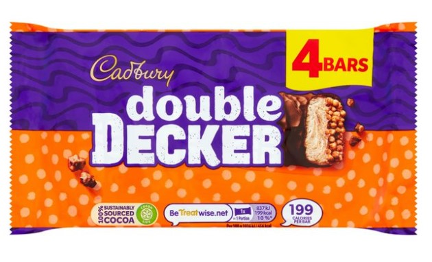 Cadbury Double Decker 4 Bars 149.2g