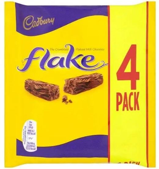 Cadbury Flake 4 Bars 80g