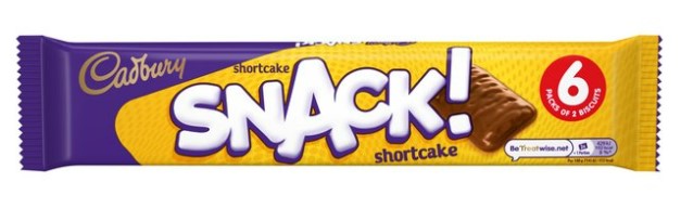 Cadbury Snack Shortcake 6 pack 120g