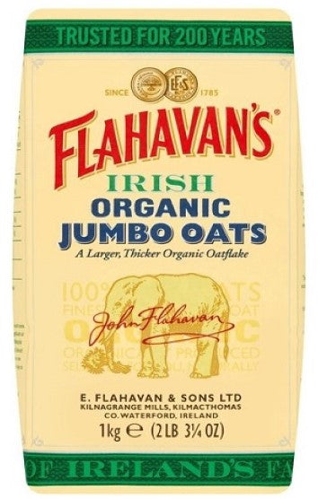 Flahavan's Organic Jumbo Porridge Oats 1kg
