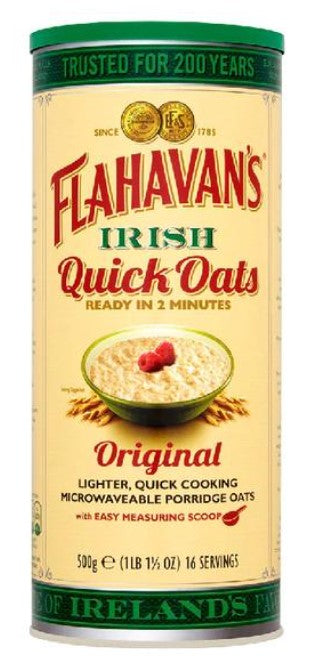 Flahavan's Irish Quick Oats Drum 500g