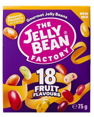 The Jelly Bean Factory Fruit Flavour Mix Box 75g