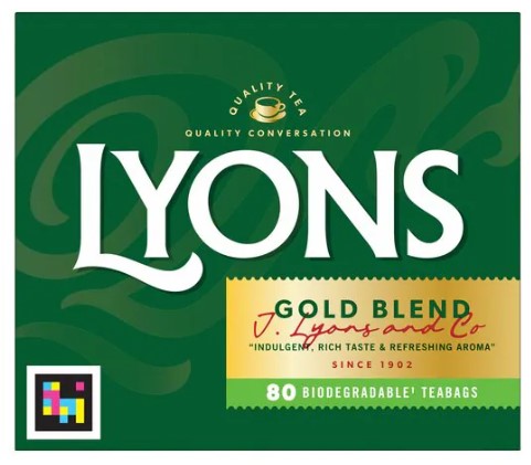Lyons Teabags Gold Blend 80s