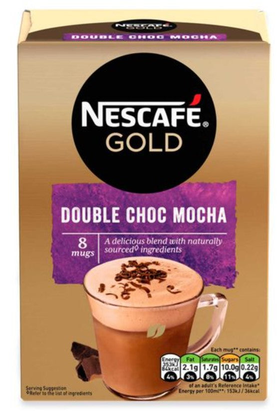 Nescafe Gold Double Choc Mocha 8 Sachets 167g