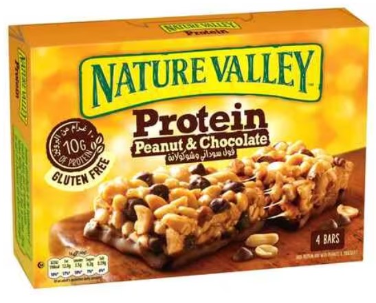 Nature Valley Peanut & Chocolate Protein Bars 4 Pack 160g