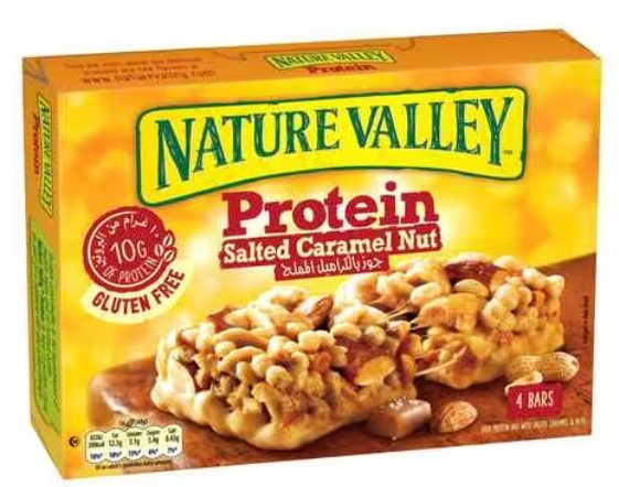 Nature Valley Salted Caramel Protein Bars 4 Pack 160g - Expiry 28/5/24