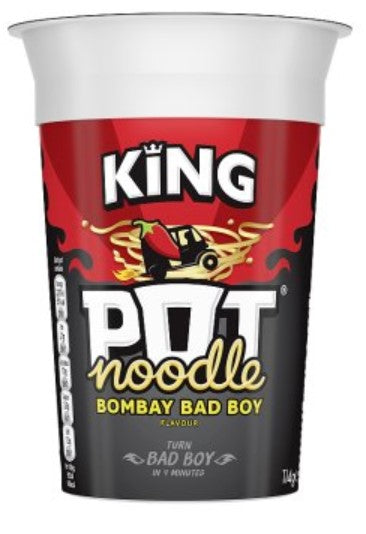 King Pot Noodle Bombay Bad Boy 111g