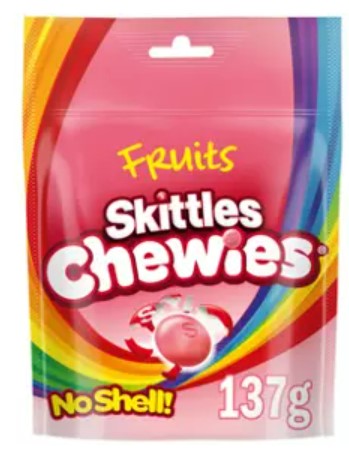 Skittles Chewies Fruits Pouch 137g
