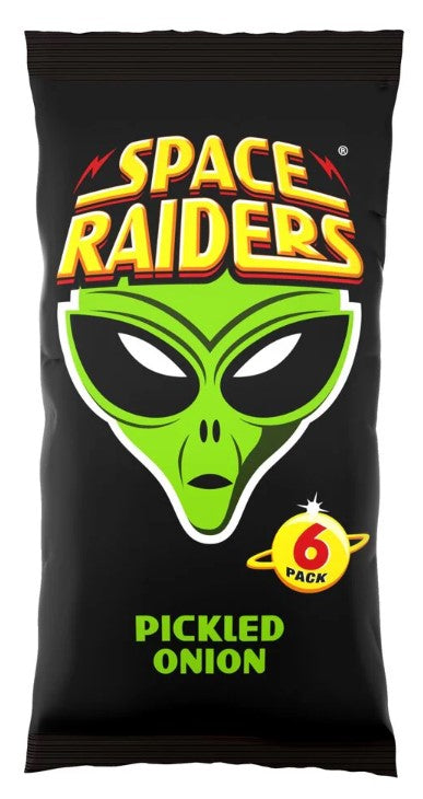 Space Raiders Pickled Onion 6 Pack 78g