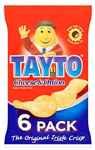 Tayto Cheese & Onion 6 Pack 150g