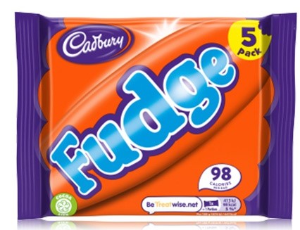 Cadbury Fudge Bars 5 Pack 110g