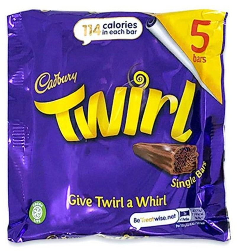 Cadbury Twirl 5 Bars 107.5g