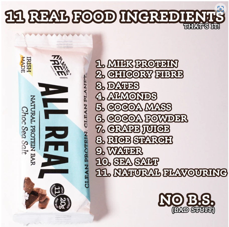 All Real Choc Sea Salt Protein Bar 60g