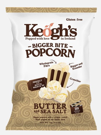 Keoghs Butter & Sea Salt Popcorn 70g