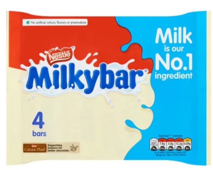 Milkybar 4 Pack 100g