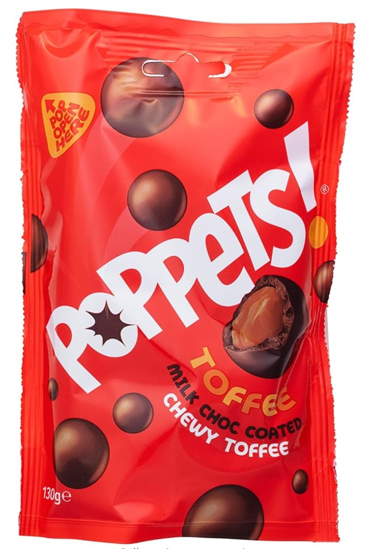 Poppets Milk Choc Toffee 95g